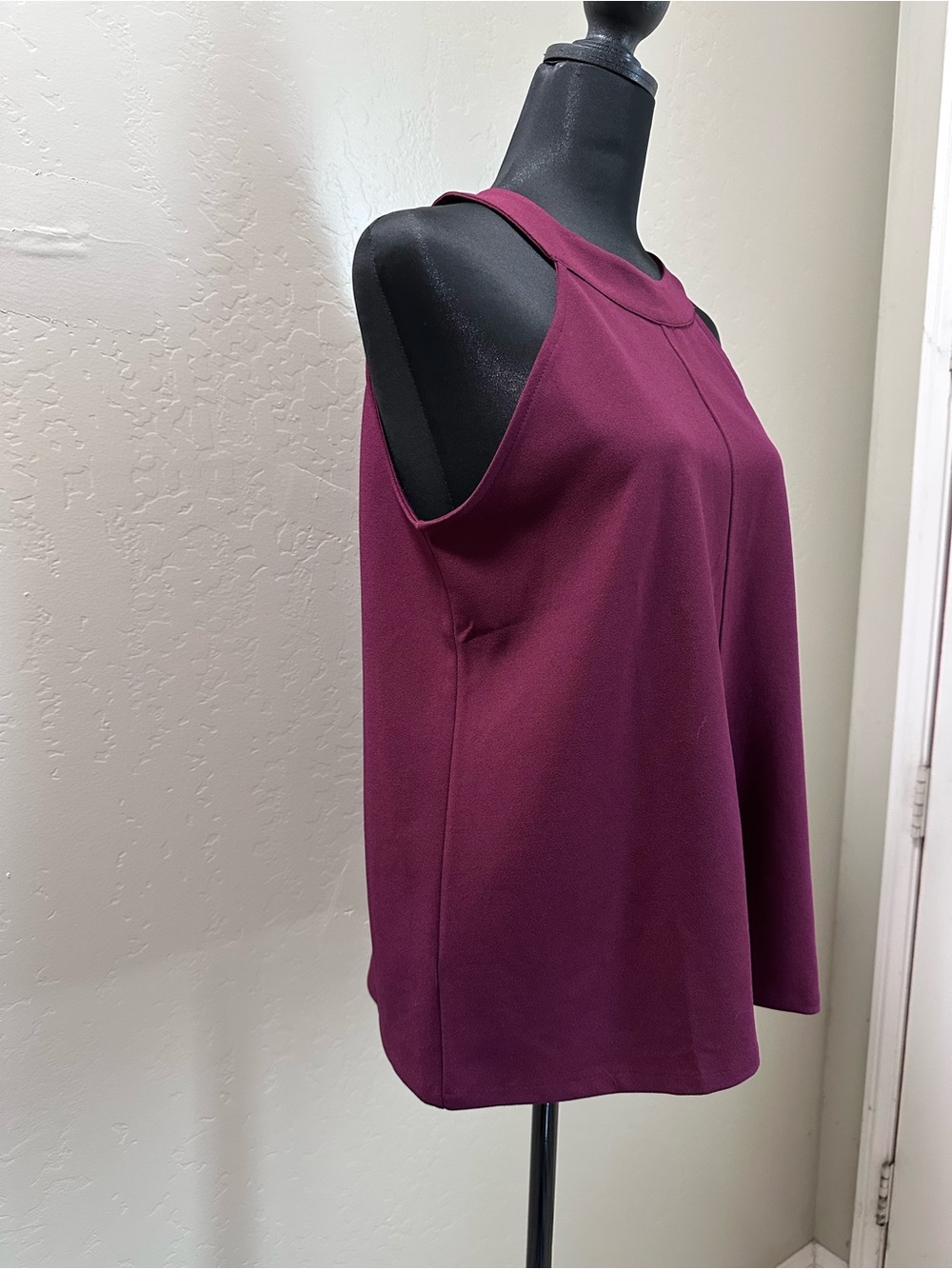 Ann Taylor Factory Sleeveless Halter Top - Plum - Picture 2 of 6
